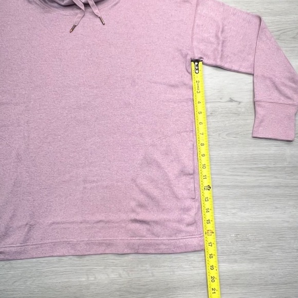 Old Navy Active Pink Heathered Cowl Neck Pullover Sweatshirt Womens Size L Top - Picture 8 of 12